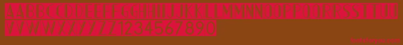 AcmountainInverted Font – Red Fonts on Brown Background