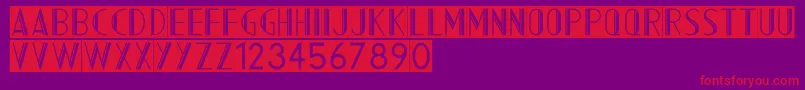 AcmountainInverted Font – Red Fonts on Purple Background