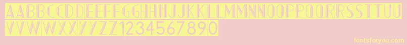 AcmountainInverted Font – Yellow Fonts on Pink Background