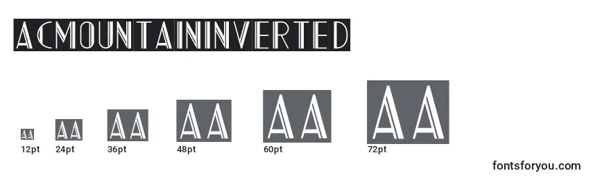 AcmountainInverted Font Sizes