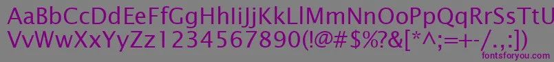 InsightSansSsi Font – Purple Fonts on Gray Background