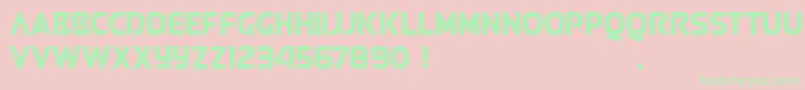 QueenOfCamelot2.0Demo Font – Green Fonts on Pink Background