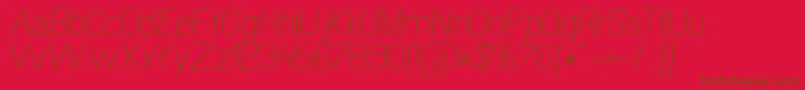 En savoir plus sur la police NewmediaRegularItalic Police NewmediaRegularItalic – polices brunes sur fond rouge