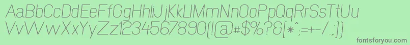 fuente NewmediaRegularItalic – Fuentes Grises Sobre Fondo Verde