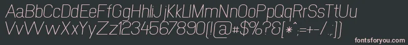 NewmediaRegularItalic Font – Pink Fonts on Black Background