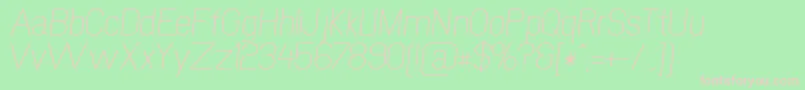 NewmediaRegularItalic Font – Pink Fonts on Green Background