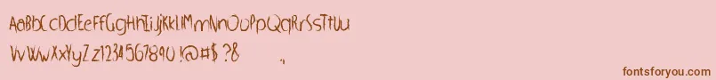 More about WhippedScream Font WhippedScream Font – Brown Fonts on Pink Background