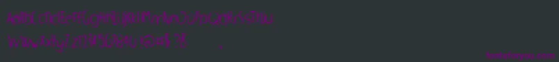 WhippedScream Font – Purple Fonts on Black Background