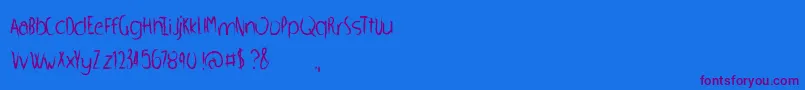 WhippedScream-fontti – violetit fontit sinisellä taustalla