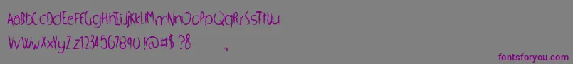 WhippedScream Font – Purple Fonts on Gray Background