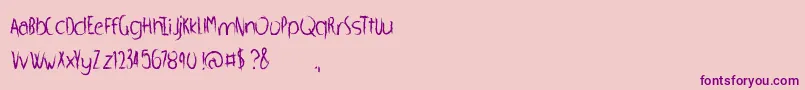 More about WhippedScream Font WhippedScream Font – Purple Fonts on Pink Background