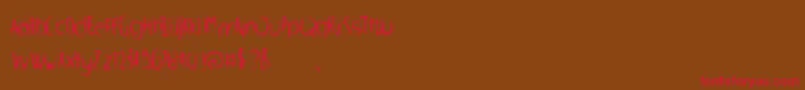 WhippedScream Font – Red Fonts on Brown Background
