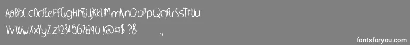 WhippedScream Font – White Fonts on Gray Background