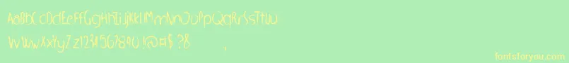 Lisätietoja WhippedScream-fontista WhippedScream-fontti – keltaiset fontit vihreällä taustalla