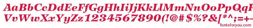 WilkeltstdBlackitalic-fontti – punaiset fontit