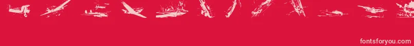 Подробнее о шрифте WorldWarIiWarplanes2 Шрифт WorldWarIiWarplanes2 – розовые шрифты на красном фоне