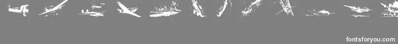 WorldWarIiWarplanes2 Font – White Fonts on Gray Background