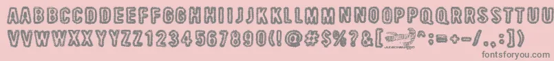 BeastOfBurden Font – Gray Fonts on Pink Background