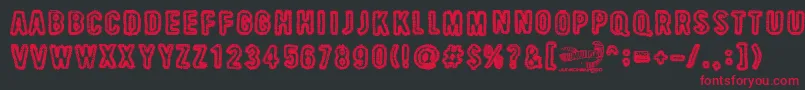BeastOfBurden Font – Red Fonts on Black Background