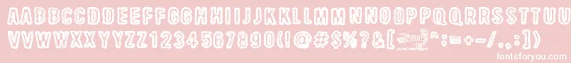 BeastOfBurden Font – White Fonts on Pink Background