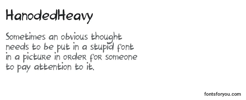 Review of the HanodedHeavy Font