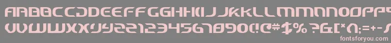 フォントStarfighterCadet – 灰色の背景にピンクのフォント
