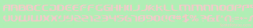 StarfighterCadet Font – Pink Fonts on Green Background