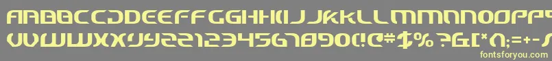 Шрифт StarfighterCadet – жёлтые шрифты на сером фоне