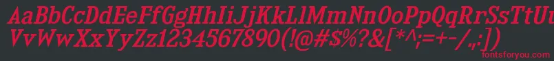 KingsbridgeRgIt Font – Red Fonts on Black Background