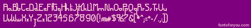 FuturexArthurBold Font – Pink Fonts on Purple Background