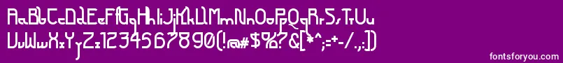 FuturexArthurBold Font – White Fonts on Purple Background