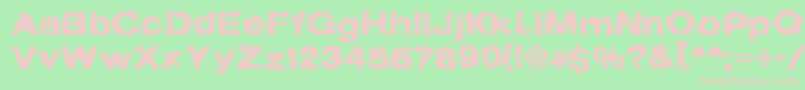 TheForbiddenFontOfDeath Font – Pink Fonts on Green Background