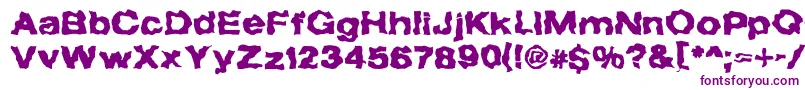 TheForbiddenFontOfDeath Font – Purple Fonts on White Background