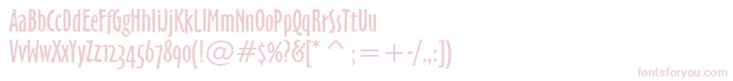 Шрифт OzHandicraftWin95bt – розовые шрифты на белом фоне