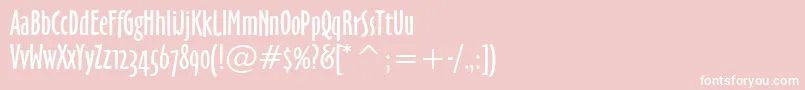 フォントOzHandicraftWin95bt – ピンクの背景に白い文字