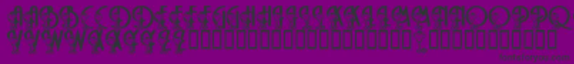 LmsMargaritaville Font – Black Fonts on Purple Background