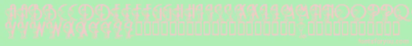 Police LmsMargaritaville – polices roses sur fond vert