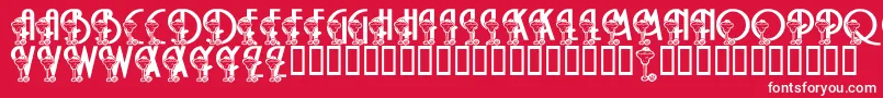 LmsMargaritaville Font – White Fonts on Red Background
