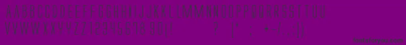 フォントFt11 – 紫の背景に黒い文字