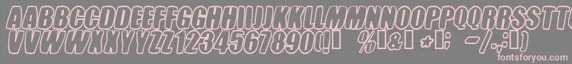 Tastelesscandy Font – Pink Fonts on Gray Background