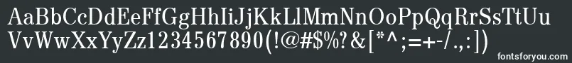 DigiAntiquaLtLightCondensed Font – White Fonts on Black Background