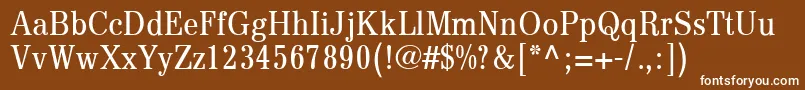 DigiAntiquaLtLightCondensed Font – White Fonts on Brown Background