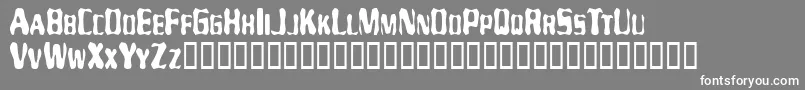 Mayaku Font – White Fonts on Gray Background