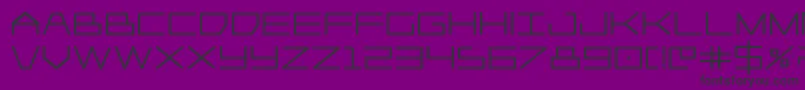 Police Player1upheavy – polices noires sur fond violet