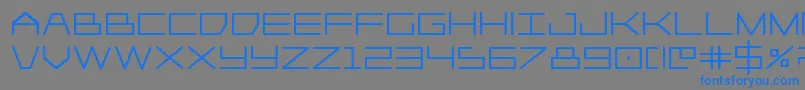 フォントPlayer1upheavy – 灰色の背景に青い文字