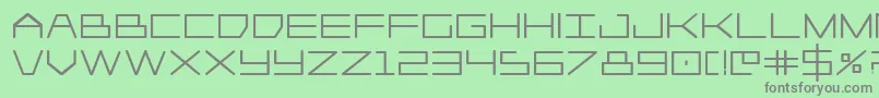 Player1upheavy Font – Gray Fonts on Green Background