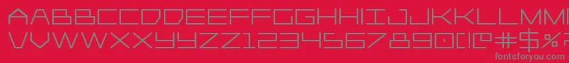Player1upheavy Font – Gray Fonts on Red Background