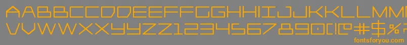 Player1upheavy Font – Orange Fonts on Gray Background