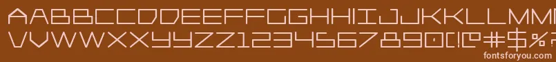 Player1upheavy Font – Pink Fonts on Brown Background