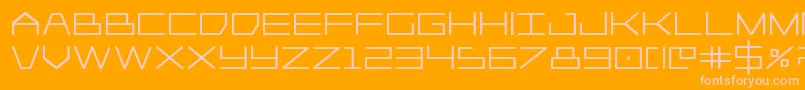 Saiba mais sobre a fonte Player1upheavy Fonte Player1upheavy – fontes rosa em um fundo laranja
